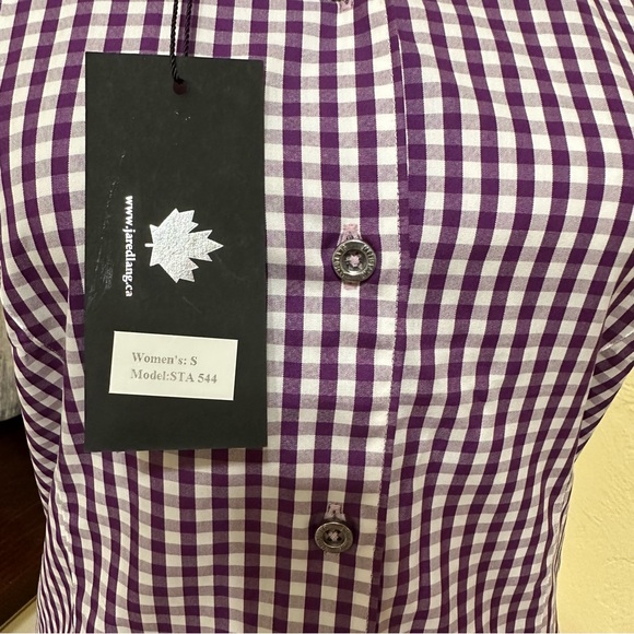 NWT! Jared Lang Button Down collared top - Picture 6 of 10